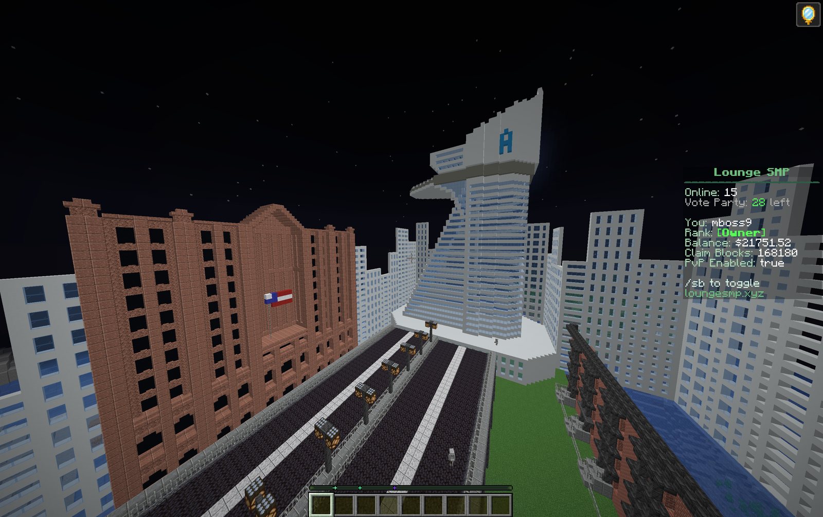Avengers-inspired city tower build by Savy, screenshot 1 of 4.