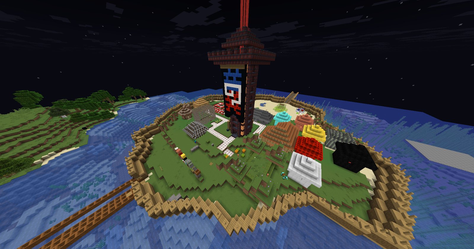 Islando island settlement build by Idunno, screenshot 1 of 3.