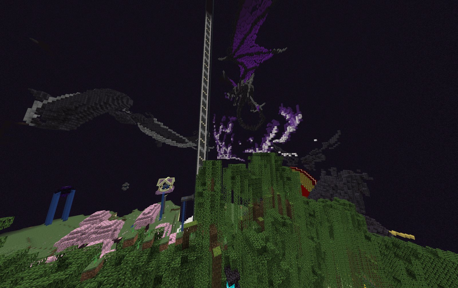 The End dragon fantasy build on LoungeSMP, screenshot 1 of 9.