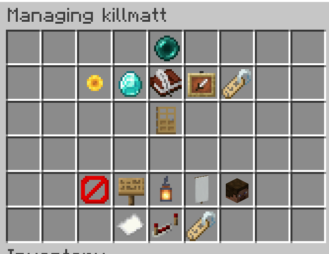 LoungeSMP player warp management menu