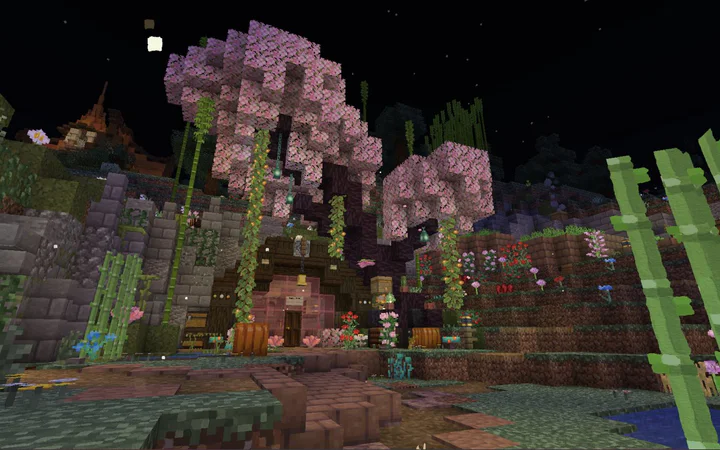 Cherry Cove cherry blossom build by SeaBunny, screenshot 1 of 3.